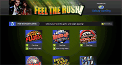 Desktop Screenshot of feeltherush.com