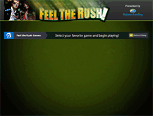 Tablet Screenshot of feeltherush.com