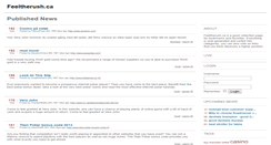 Desktop Screenshot of feeltherush.ca